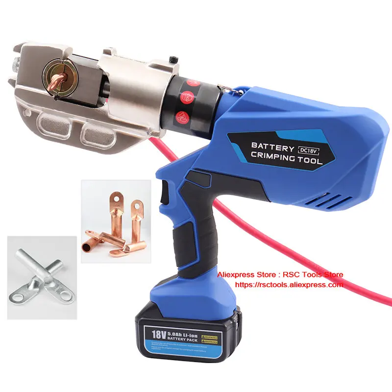 EZ-400 alicate de friso hidráulico elétrico alicate hidráulico recarregável bateria ferramenta de crimpagem de cabo de energia elétrica 16-400mm ²