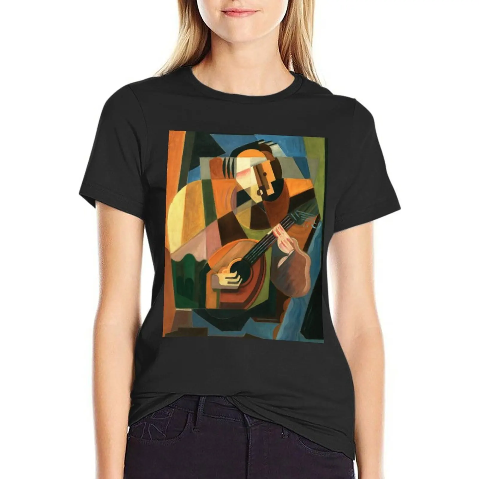 

The Lute Player T-Shirt tees graphics animal print shirt for girls funnys Woman clothing