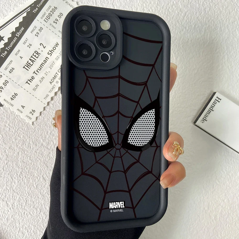 Cool Spider Man Web Phone Case for Vivo Y50 Y36 35 Y28 Y21 Y20 Y17 Y15s V30e V29 V25 V23 V23e Soft TPU Ladder Lens Cover