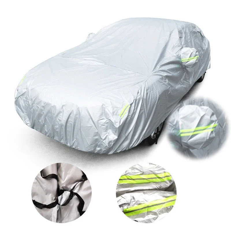 Universal Car Cover Waterproof Dustproof Car Cover UV Protective Car Cover Exterior Snow Protection Covers Car Accessories