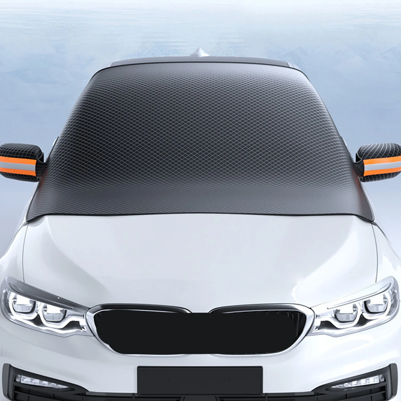 

Car Windshield Cover for Snow and Ice Magnetic Front Windscreen Frost and Freeze Protecting Cover with Side Window and Rearview