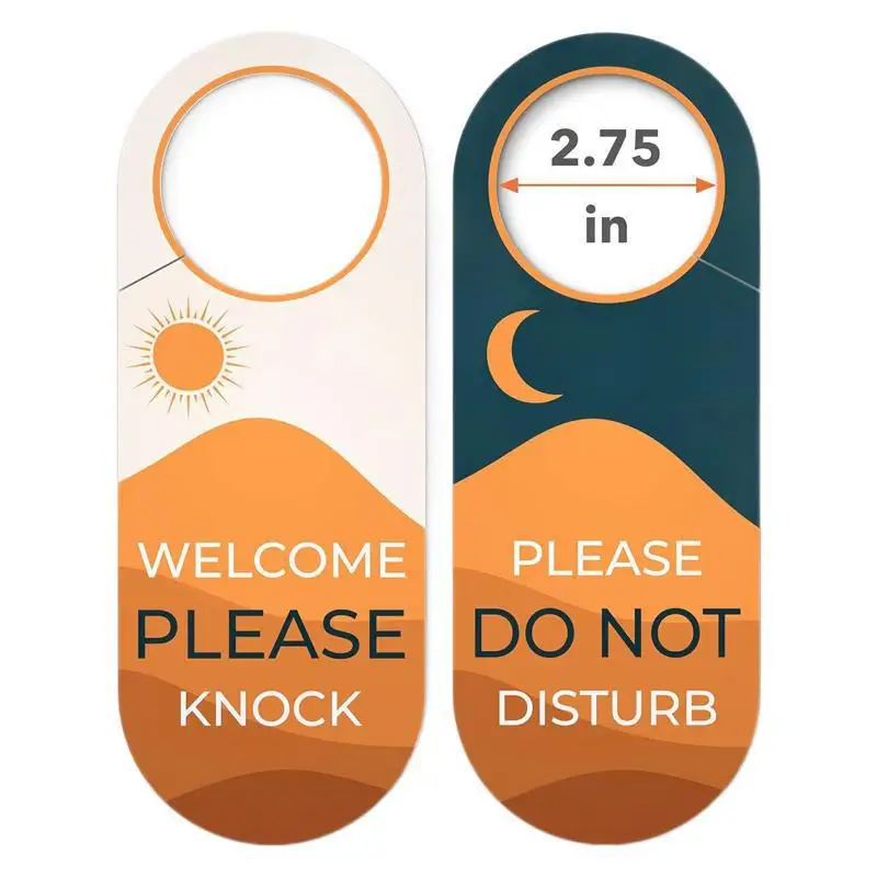 2 قطعة لا تزعج علامة على الوجهين مقبض الباب شماعات لغرفة الفندق مكتب غرفة نوم ترحيب يرجى طرق الخصوصية متعددة الوظائف #1