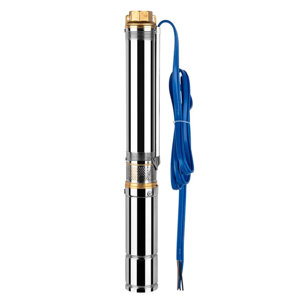 Light Weight Solar Powered Borehole Pump Plastic Impeller Ac/dc Submersible Water Well Pump