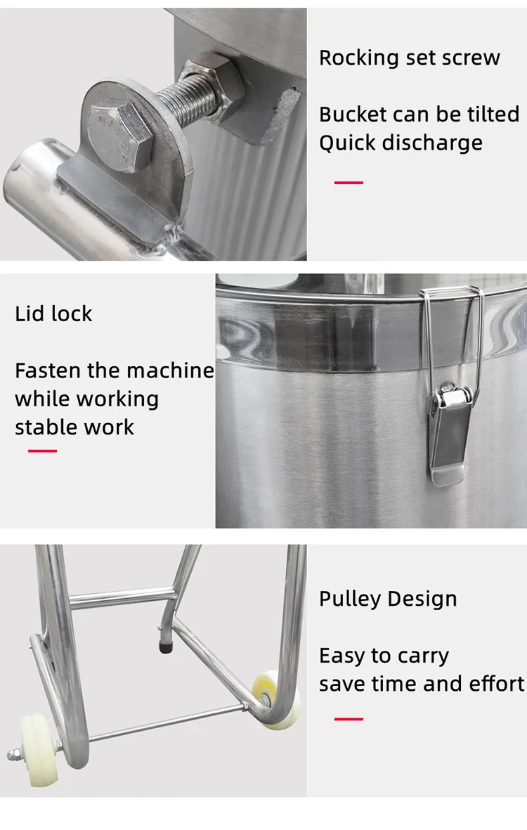 25L 32L Durable Fruit Vegetable Meat Chopper Beater / Food Pulper Mincer / Automatic Pepper Beef Sauce Grinder