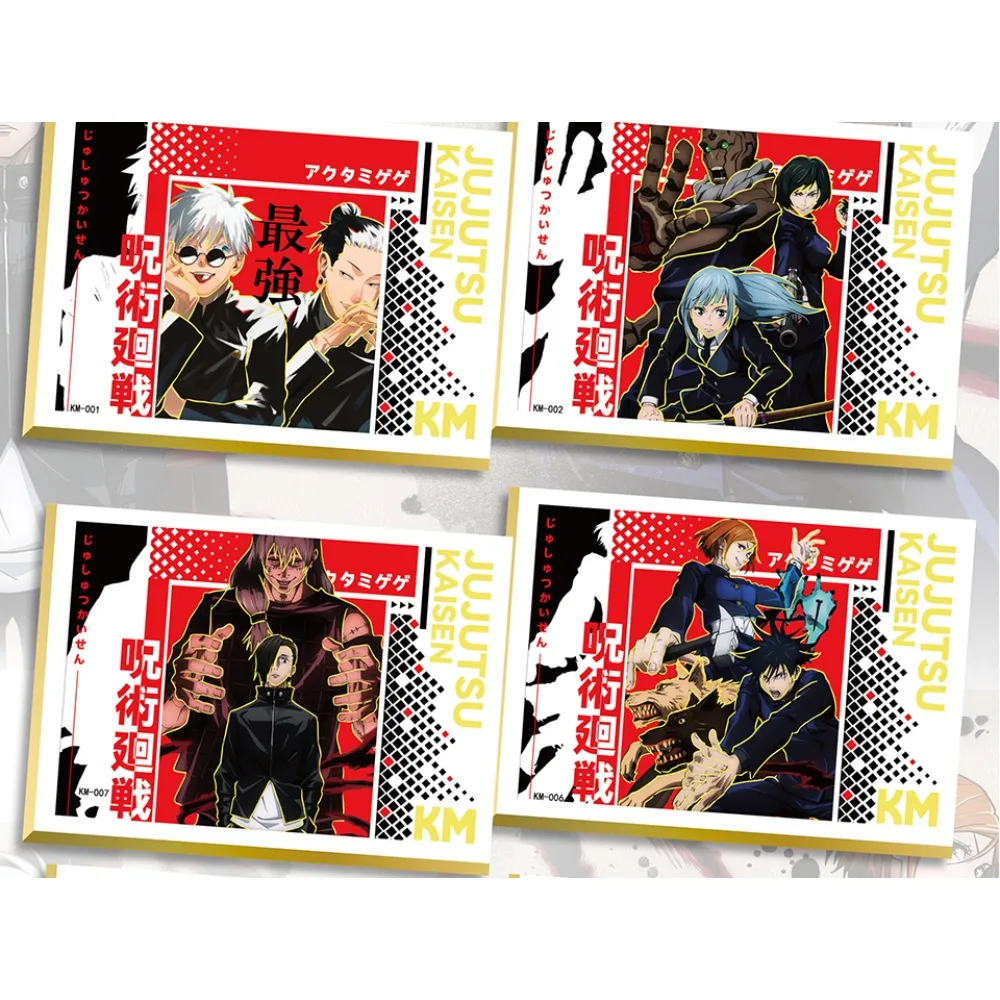 Original Jujutsu Kaisen Card Collection Anime Protagonist Ryomen Sukuna Nanami Kento Gojo Satoru Exquisite Poster Card Kid Gift