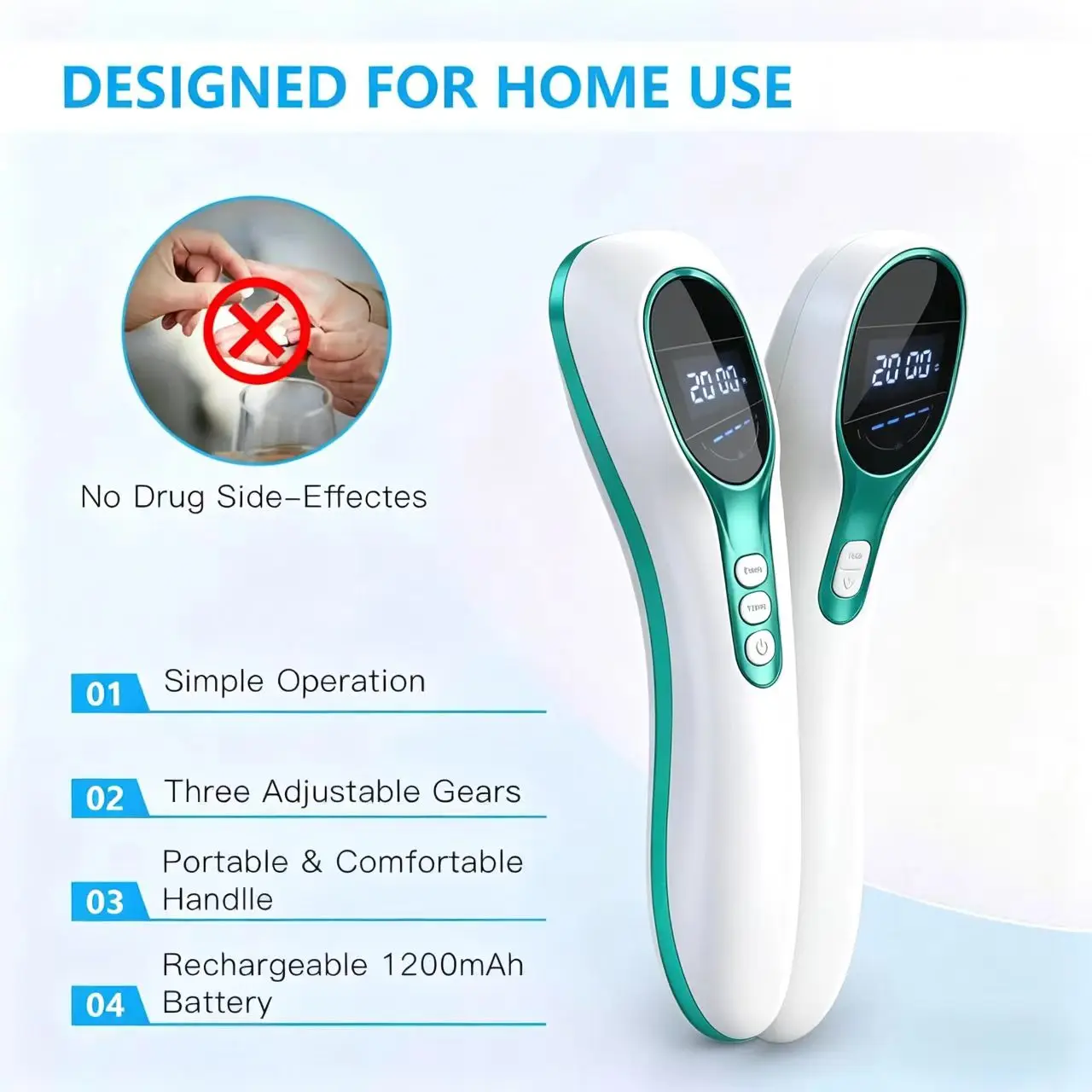 

Rheumatoid Arthritis Laser Pain Relief Therapy Infared Laser 808nm and 650nm Wound Healing Joint Pain Physiological