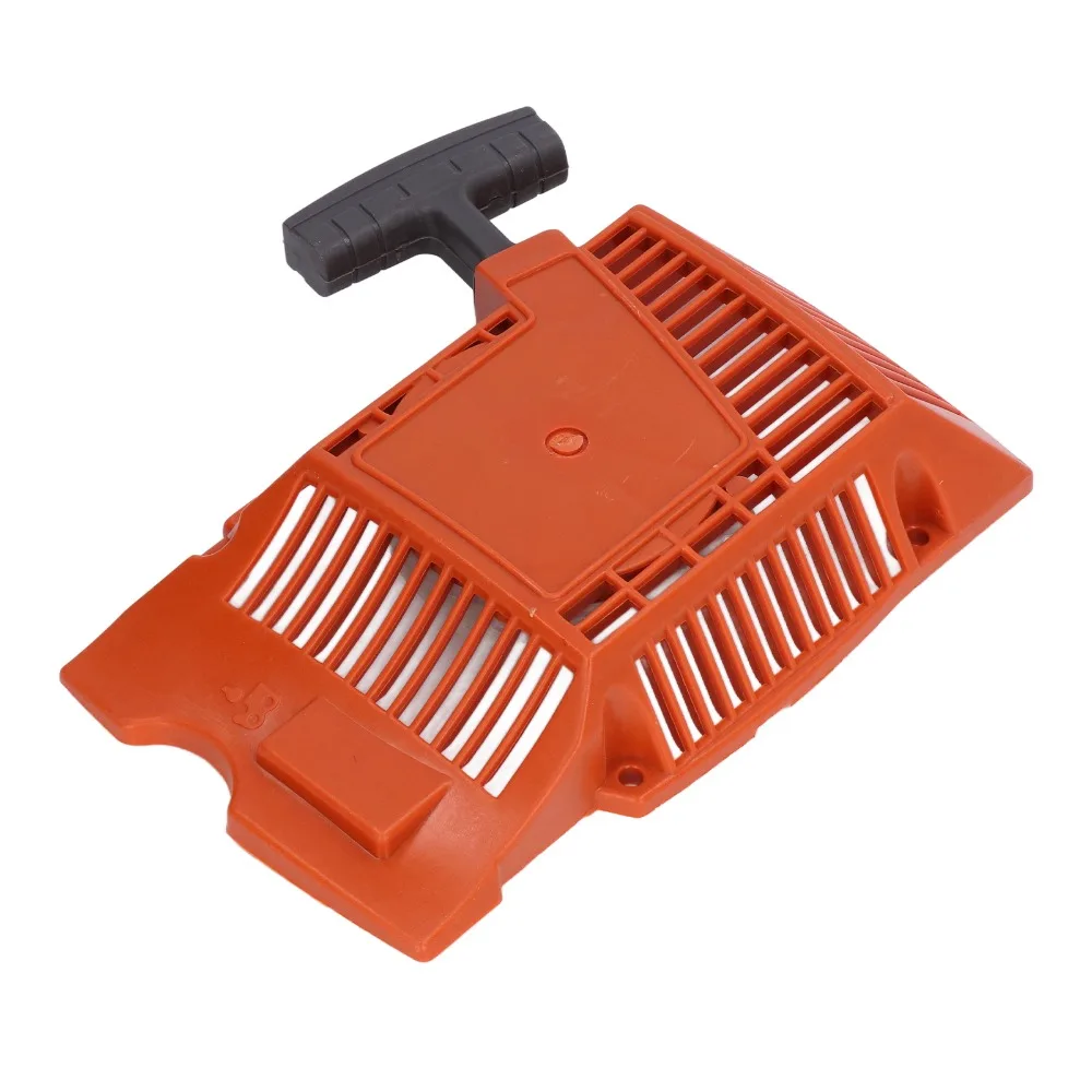 Orange Pull Starter Assembly Compact ABS Chainsaw Rewind Starter Easy to Install for HUSQVARNA 268 266 272