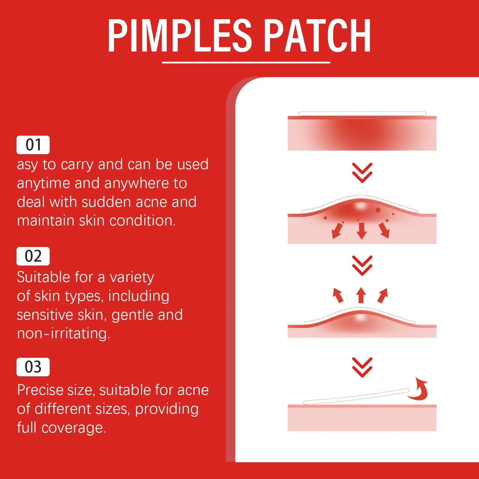 240Pcs New High-end Pimple Patch Acne Patches Heart/Star Shape Acne Dots Patches Moisturizes for Covering Zits and Blemishes