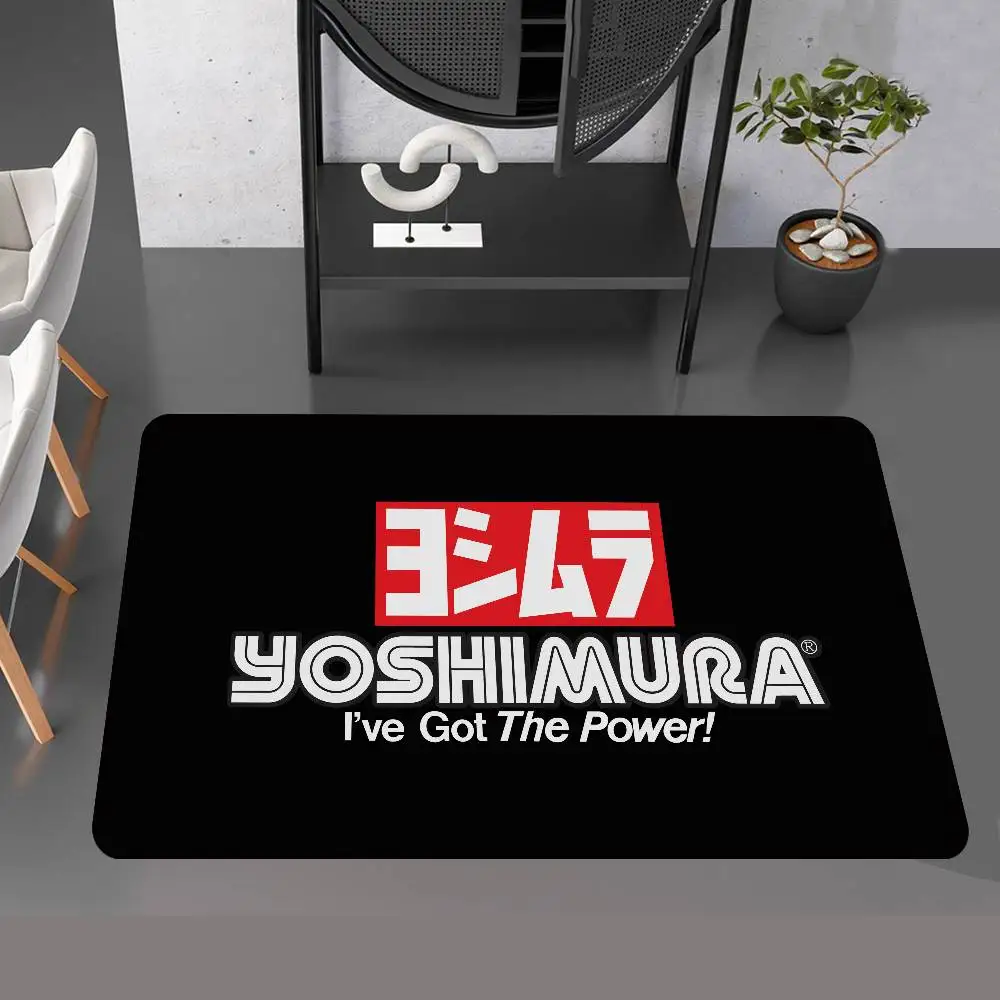 Yoshimura Motorsports Floor Mat Rectangle Anti-slip Home Soft Badmat Front Door Indoor Outdoor Mat Welcome Doormat