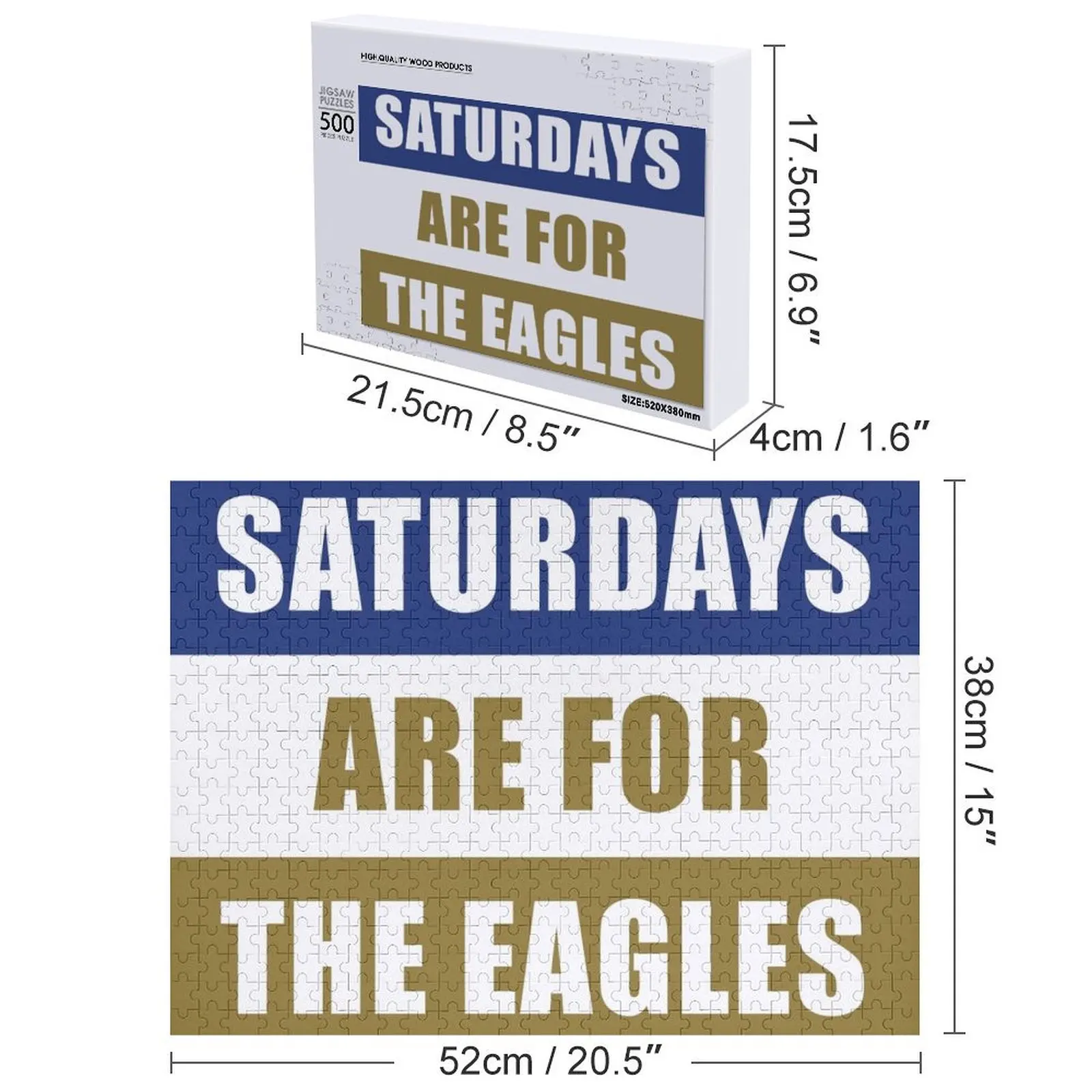 Hari Sabtu adalah hari untuk elang- Clarion University Jigsaw Puzzle Mainan Foto Kustom yang Dapat Disesuaikan Untuk Anak-Anak Puzzle Hadiah Anak yang Dapat Disesuaikan