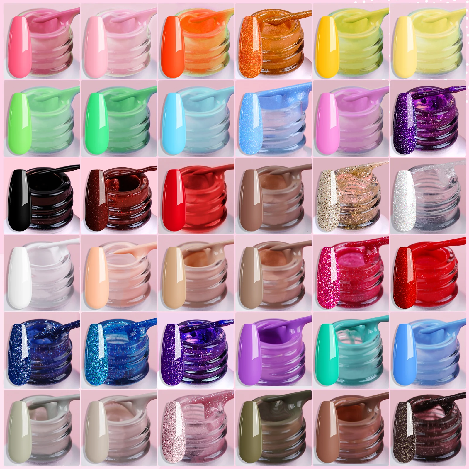 SAVILAND 36pcs Line Gel Nail Polish Set Semi Permanent UV Gel For DIY Painting Drawing Manicure Varnish Nail Art Liner Gel