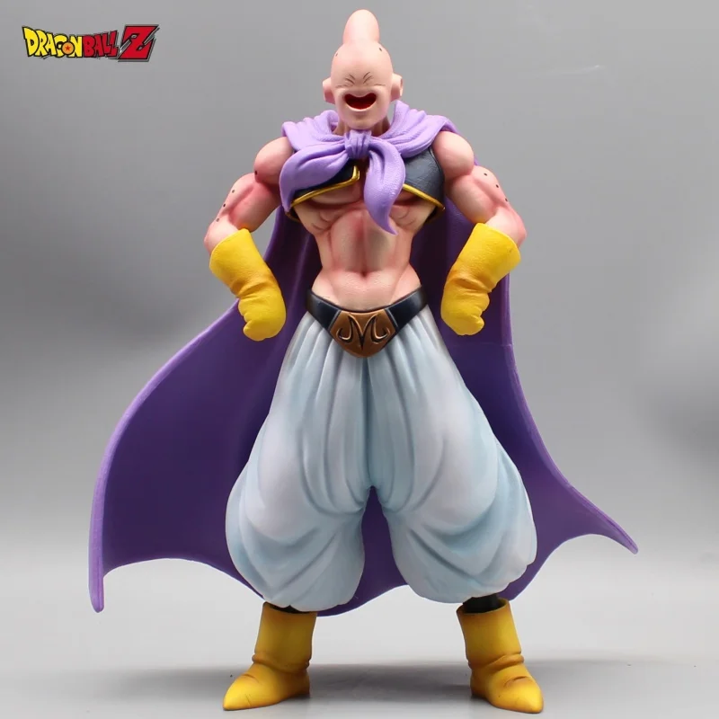 26cm Anime Dragon Ball Figures GK Majin Buu Standing Waisted Double Header Action Figures PVC Model Collection Birthday Toys