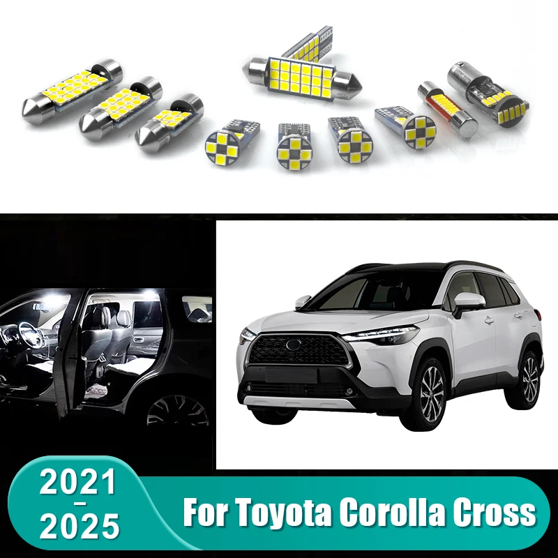Für Toyota Corolla Cross XG10 2021 2022 2023 2024 2025 Hybrid Auto LED-Lampen Innenraum-Deckenleuchte Kofferraumbeleuchtung Zubehör