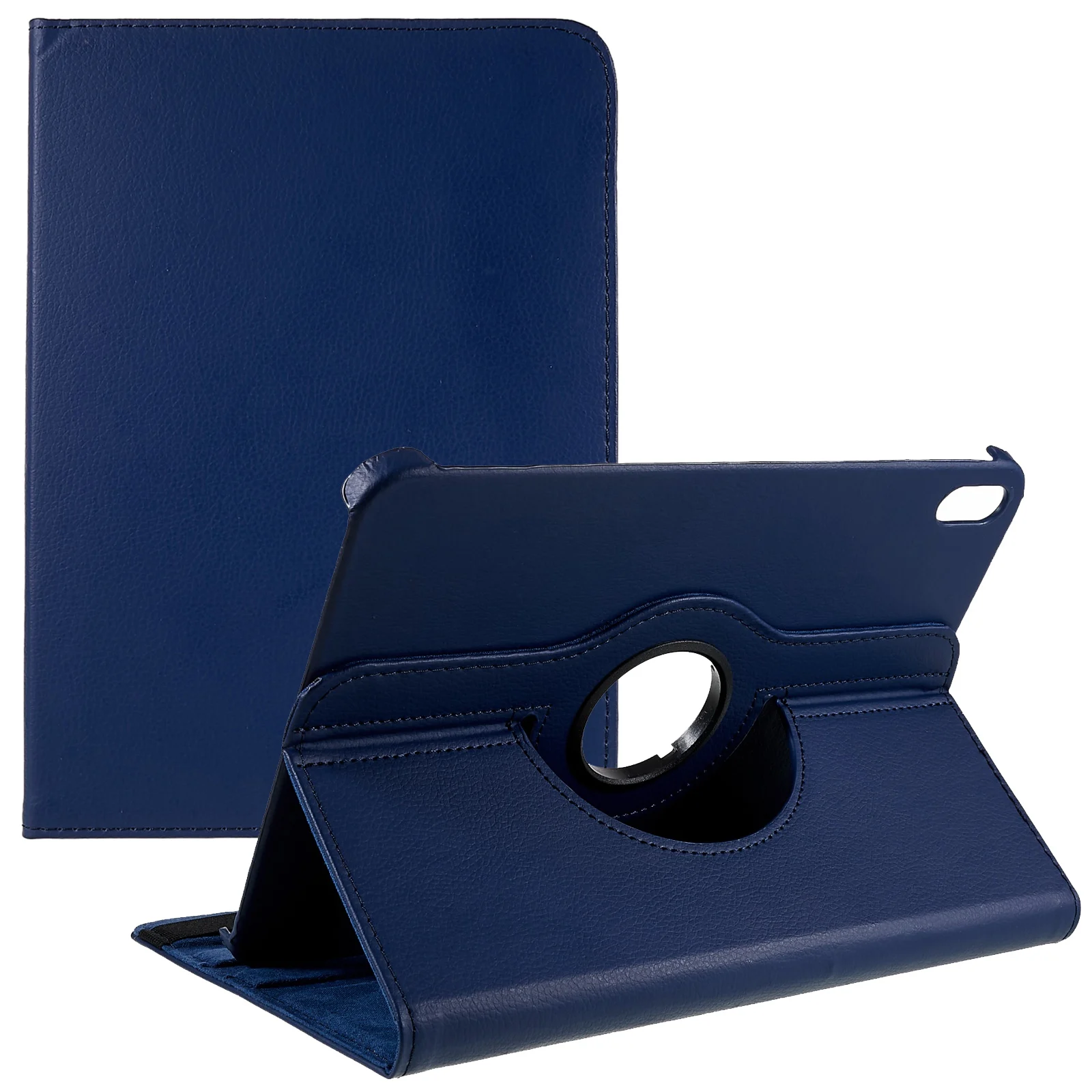 

For iPad 10.9 (2022) Protective Case Rotary Stand PU Leather Anti-drop Tablet Cover with Elastic Band