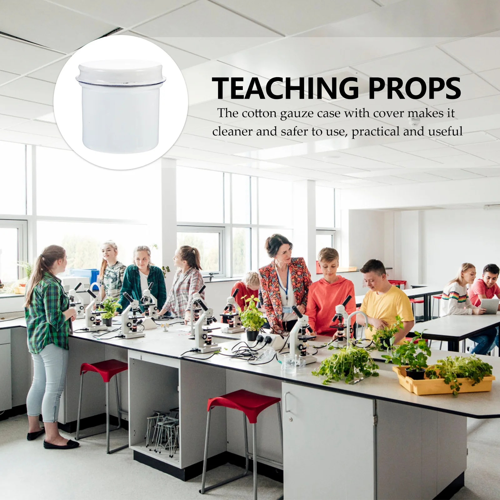 

Porcelain Alcohol Jar Sterilization Container Cotton Gauze Box With Lid Ointment Storage Laboratory Supplies Teaching