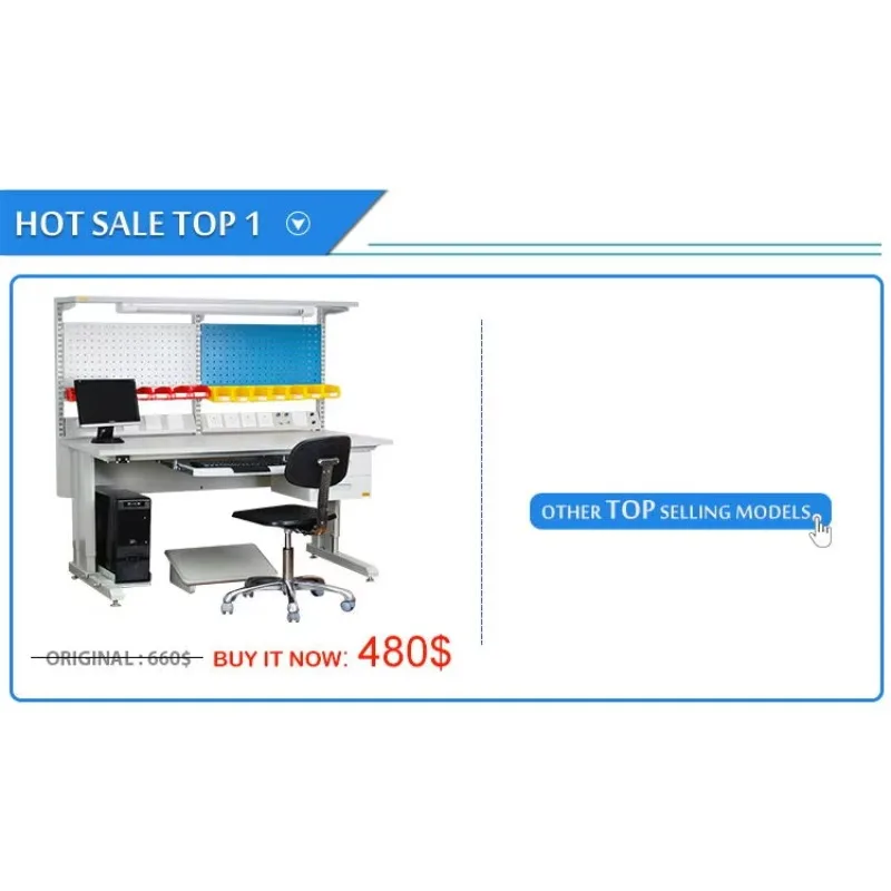Detall Technology Lab Furniture test Lab Table ESD Workstation Bench for SMT Workshop