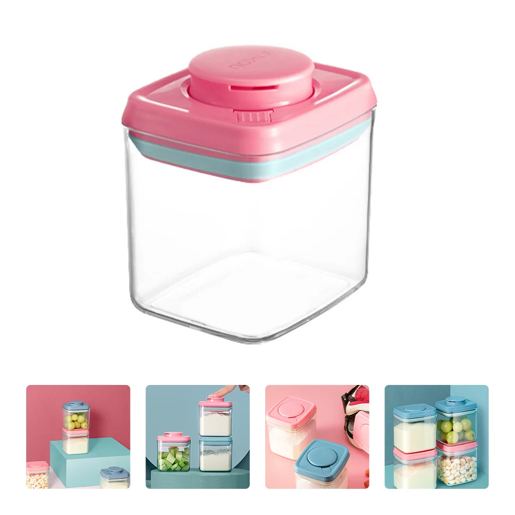 

Snack Jar 320ml Transparent Plastic Storage Bottle Airtight Food Container Candy Storage Jar Sealed Canisters