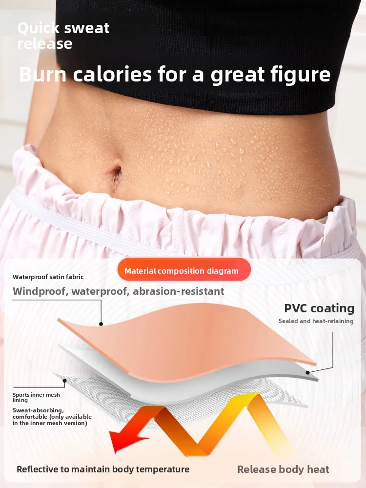 

Fitn Slimming Suit Women's Dance Practice Outfit Sweat-Inducing Pants Gymnastics Sweat Suit Exercise/Yoga/Weight Loss Set