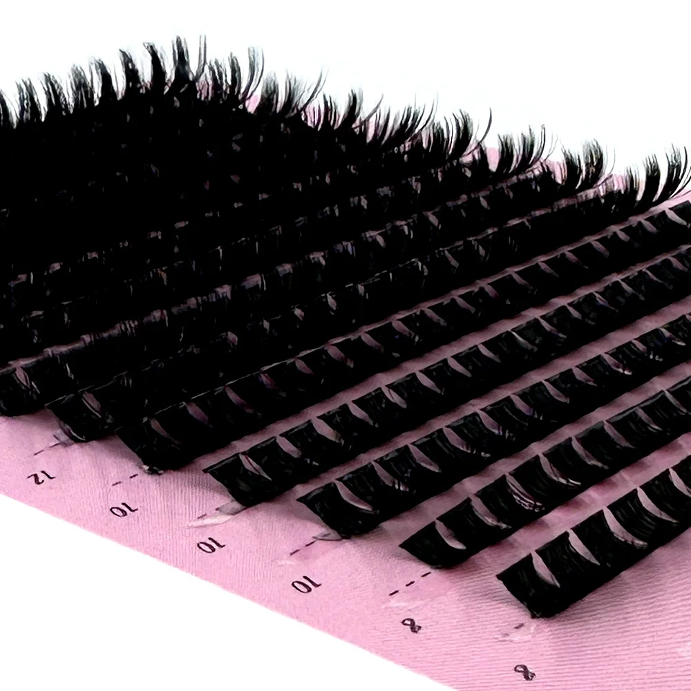 NEW Cluster Eyelash Extension 266Bundles 80D Natural Style Individual Eyelashes Handmade Eyelash Bundles 3D Mink Lashes