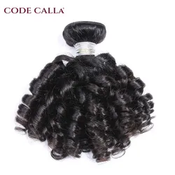 Bouncy Curly Hair Weave Bundles Code Calla Brazilian Funmi Curly Hair 100% Human Hair Extensions 1/3/4Pcs non remy Hair Bundles