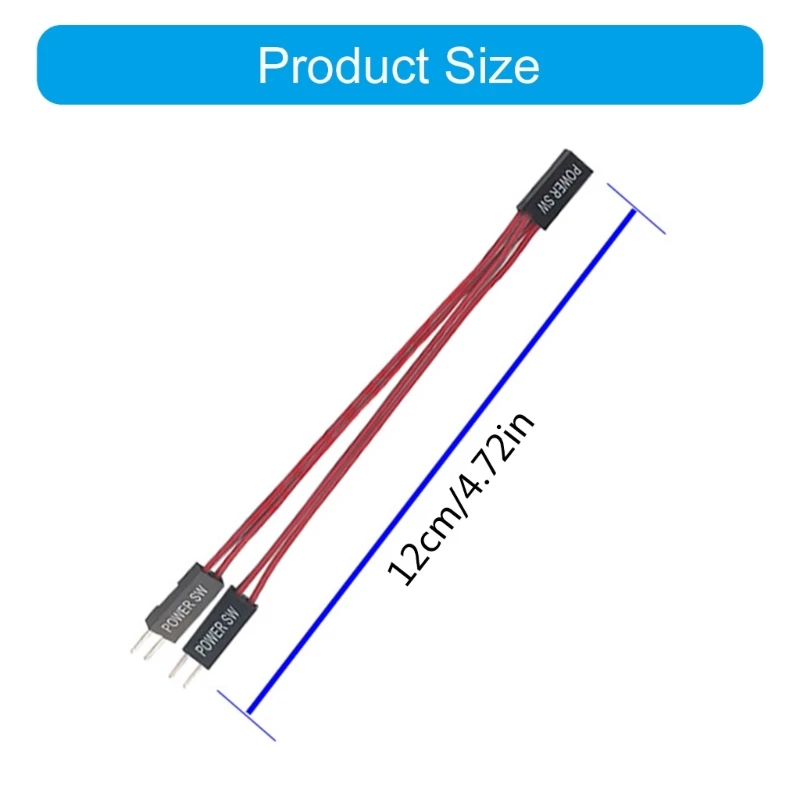 1Pc/2Pcs PC Power Switches Desktop Computer Power Switches External Remote Start Computer Motherboards Power Switches Button