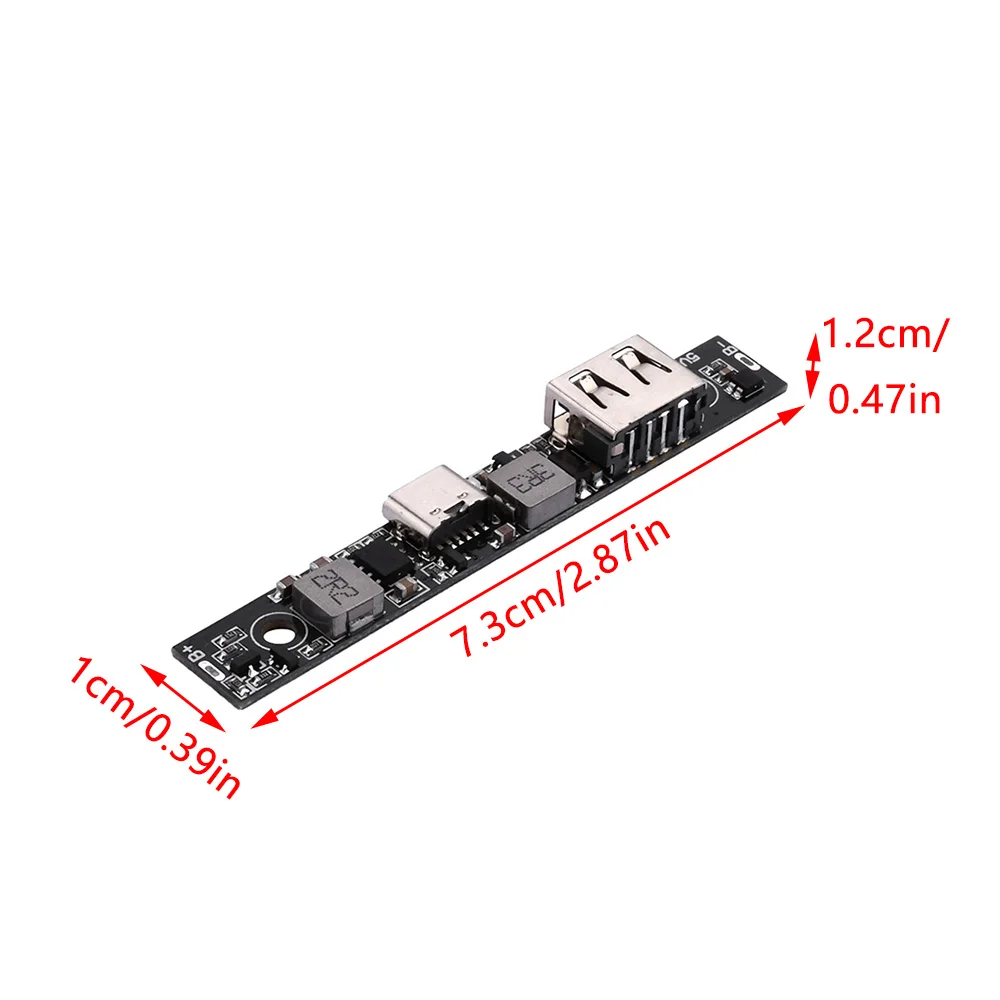 Type-C USB UPS 5V 18650 Lithium Battery Charger Board DC-DC Step Up Booster Converter Charging Backup Power Supply