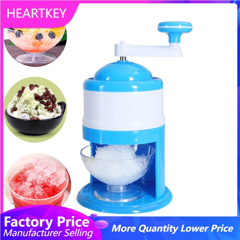 

Ice Crusher Portable Hand Ice Shaver Shredding Snow Cone Maker Smoothie Machine Hand-Cranking Ice Slush Maker Ice Cream Tools