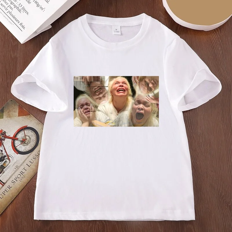 Everyone Is Circling T-shirt Cotton Short Sleeve Printed Tshirts Casual Round Neck Y2k Graphic Tees Unisex Loose Soft