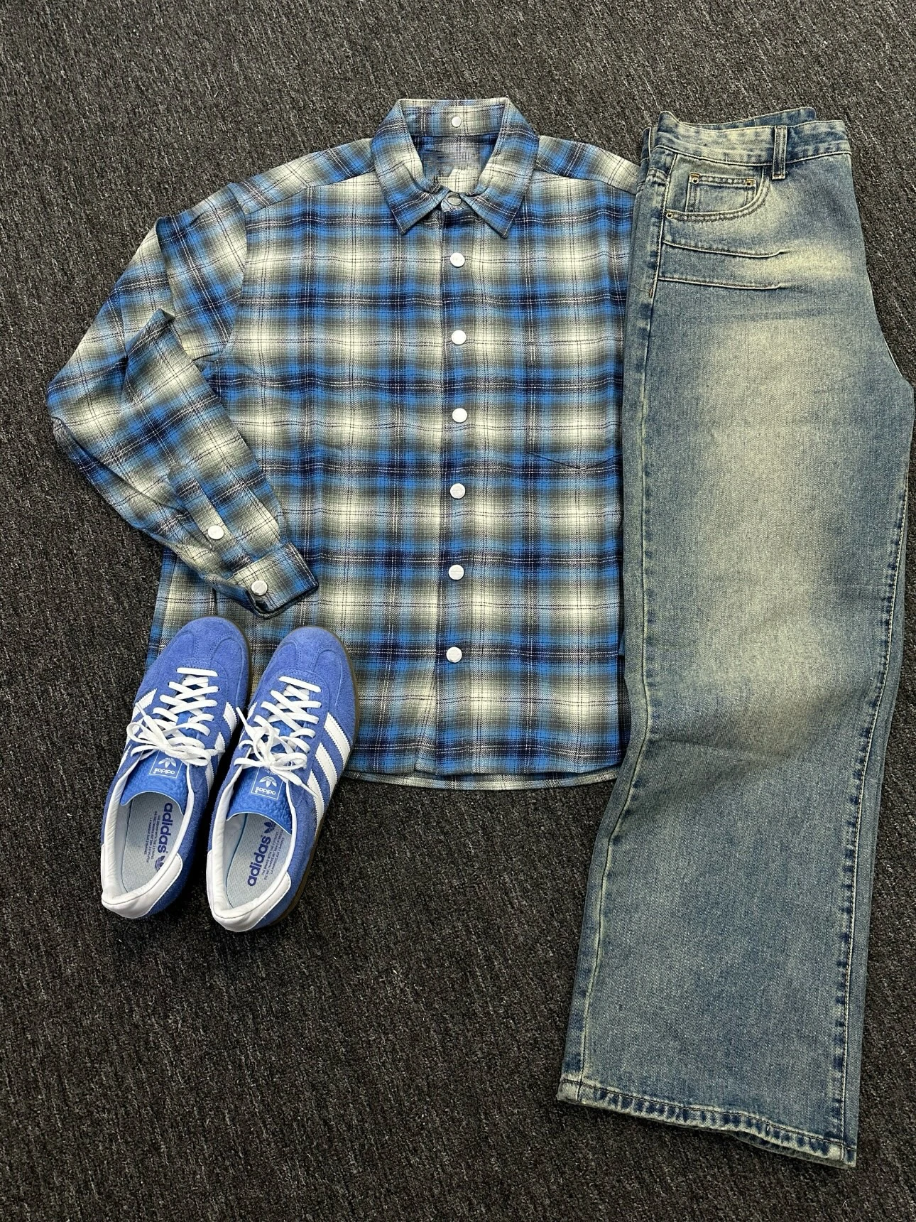

American Retro Brued Plaid Long Sve irt Men's Spring New Sun Protection Casual Loose Plaid irt Coat Youth Trend
