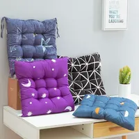 40cm Square Seat Cushion, Chair Cushion, Thickened Linen Chair Backrest Pillow, with Anti Slip Tape, Suitable for Home Use