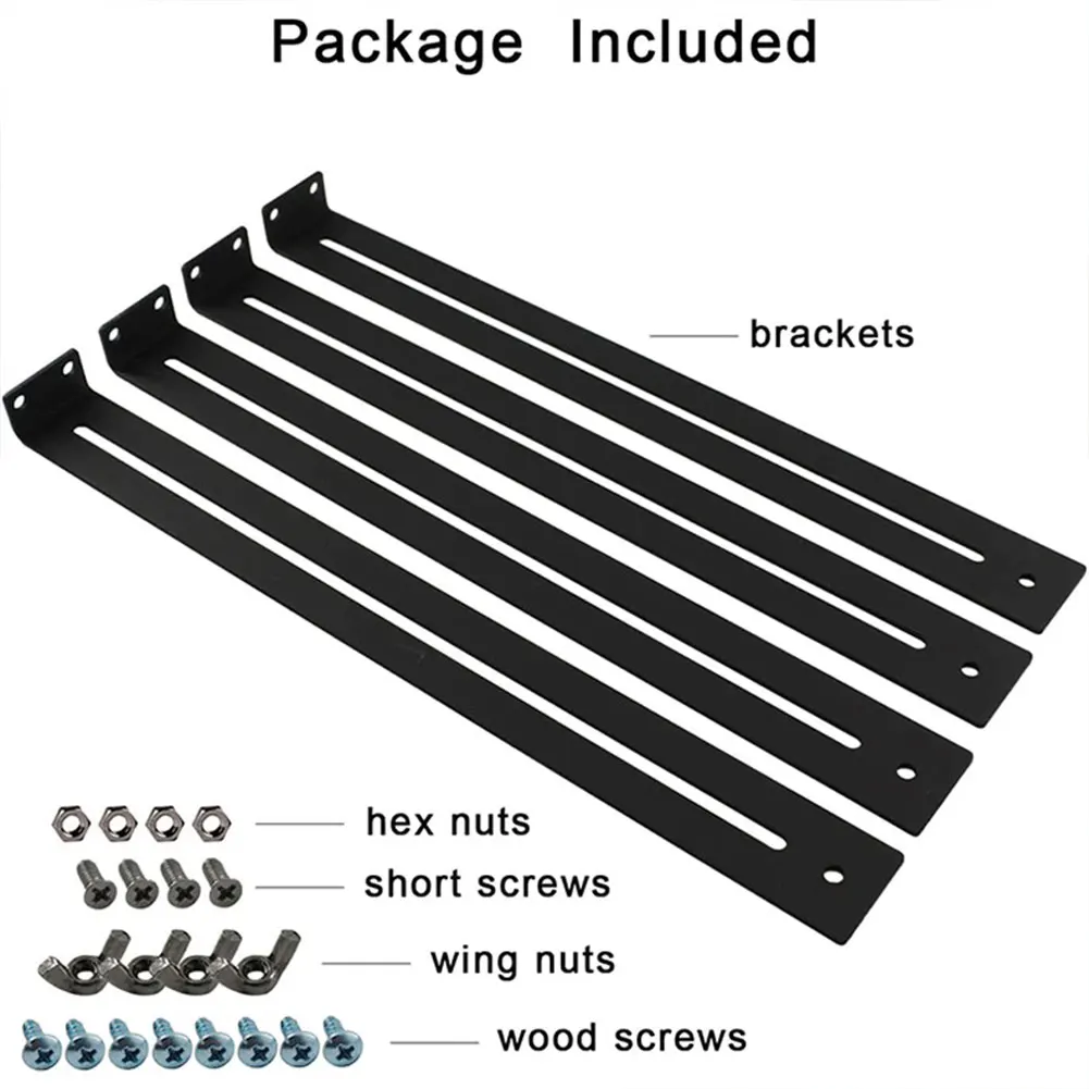 4Pcs Kit Perbaikan Laci Pemasangan Tengah Untuk Memperkuat dan Memperbaiki Kerusakan Aksesori Perbaikan Furnitur Braket Penyangga Bawah Set Alat