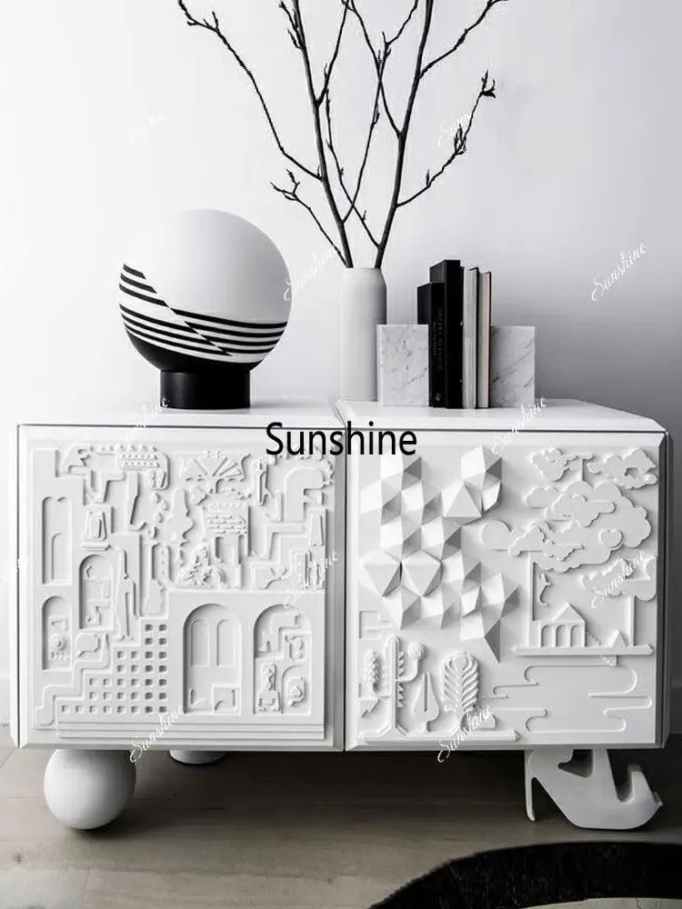 

Creative personalized door cabinet Modern simple TV cabinet Small apartment