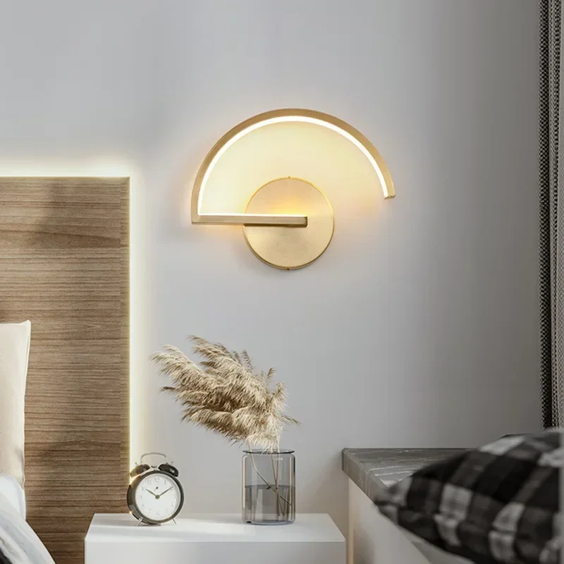 

Nice LED Wall Lamp Modern Minimalist Inndoor Fixture Living Room Background Lighting Bedroom Lamps