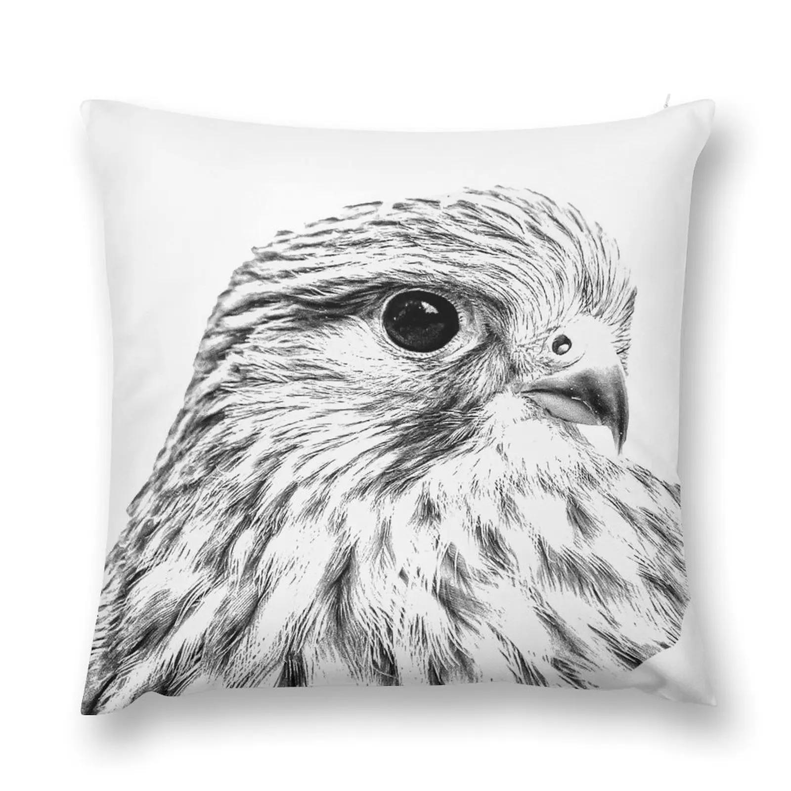 Female Kestrel line drawing Throw Pillow Couch Pillows Pillow Case Christmas pillow