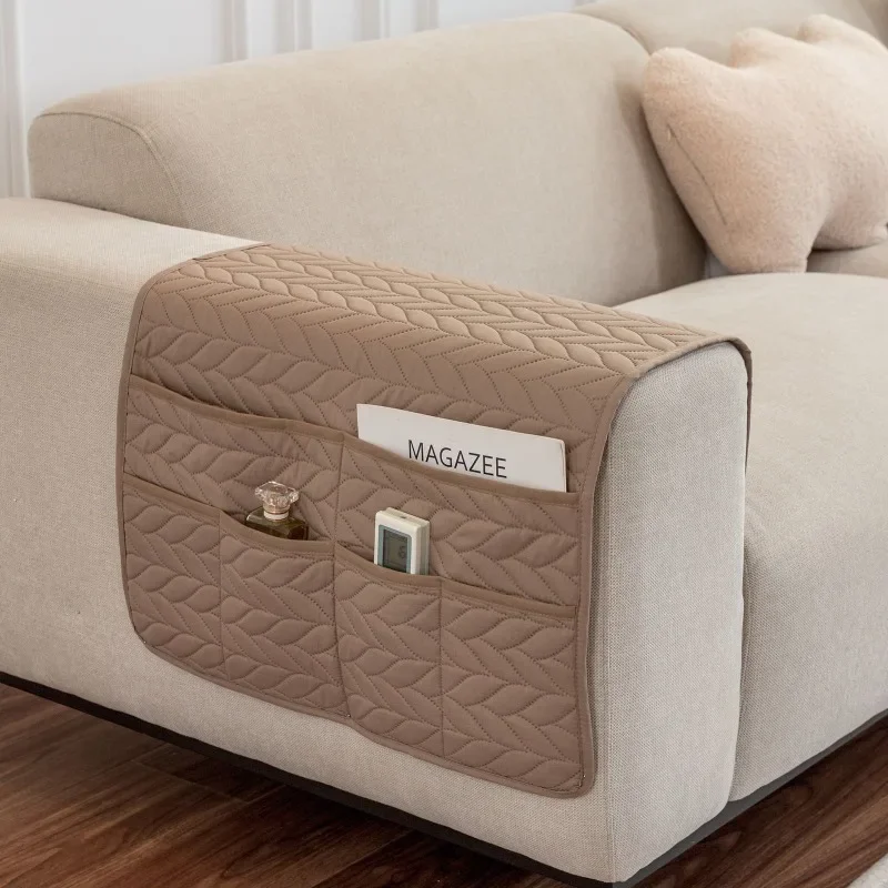 Modern Minimalist Solid Color Sofa Cover Towel Anti Slip Dustproof Widened Cover Storage Bag Four Season Universal Handle Towels