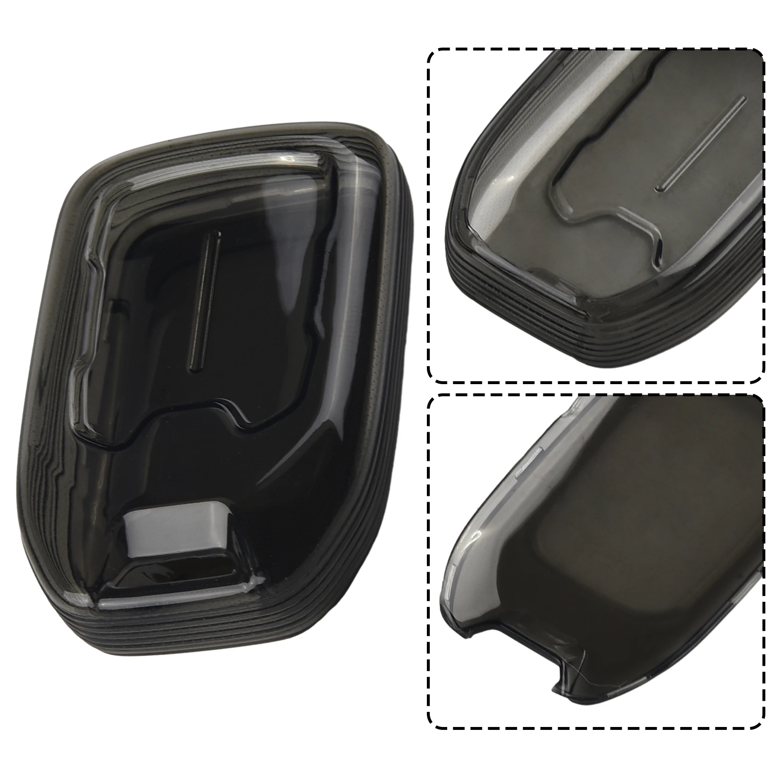 Car Key Shell Smoky Black For Chevrolet For Tahoe 2015-2020 For GMC For Yukon 2015-2020 For Acadia 2017-2023 For Terrain 2018-23
