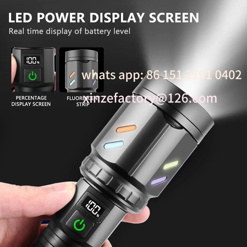 Customizable White laser digital display color fluorescent dual lens focusing long-range outdoor strong light