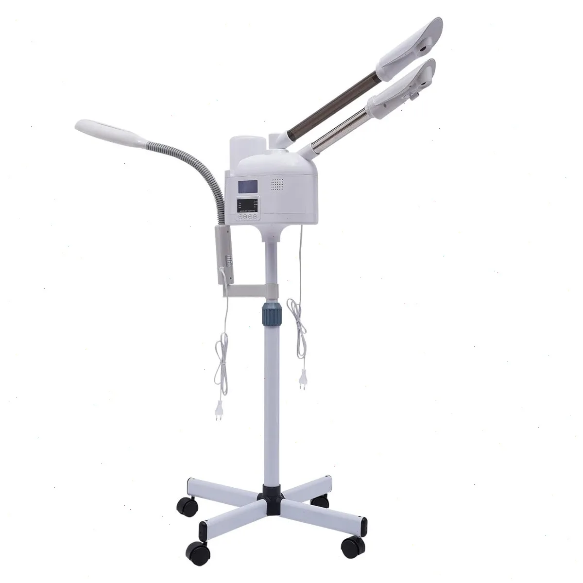 Vaporizador Facial, Vaporizador Facial Frío y Caliente, Dispositivo Inteligente 3 en 1 para el Cuidado de la Piel con Doble Tubo, Limpieza de Poros e Hidratación