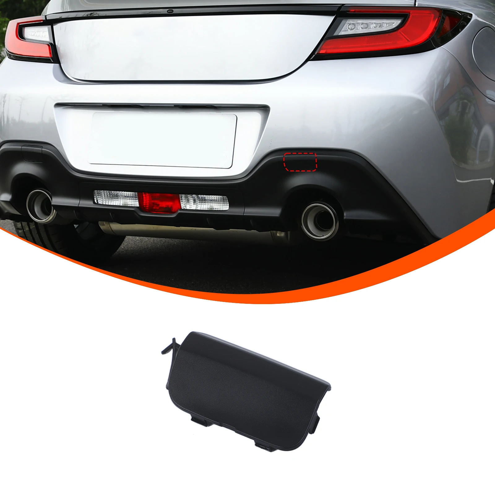 

ABS Tow Hook Rear Bumper Trailer Cover for 2022-2025 Subaru BRZ Exterior Accessories