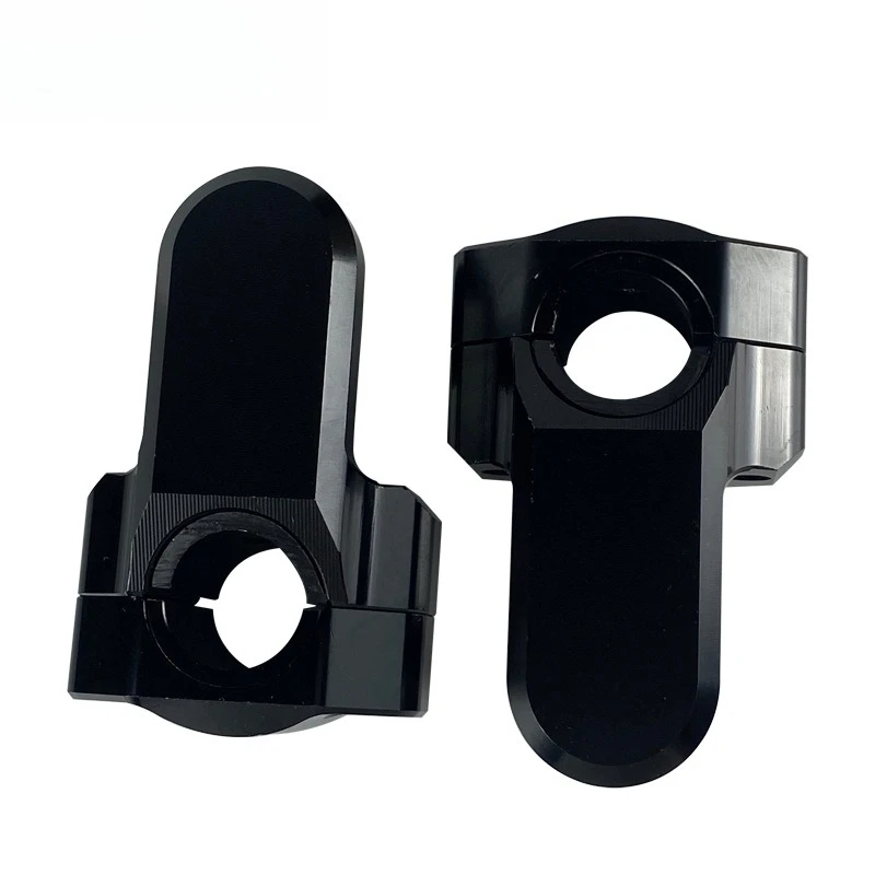 Motorcycle Accessories: Universal 22/25mm Handlebar Riser Clamp - Full CNC Machined Bar Mount for Harley Honda