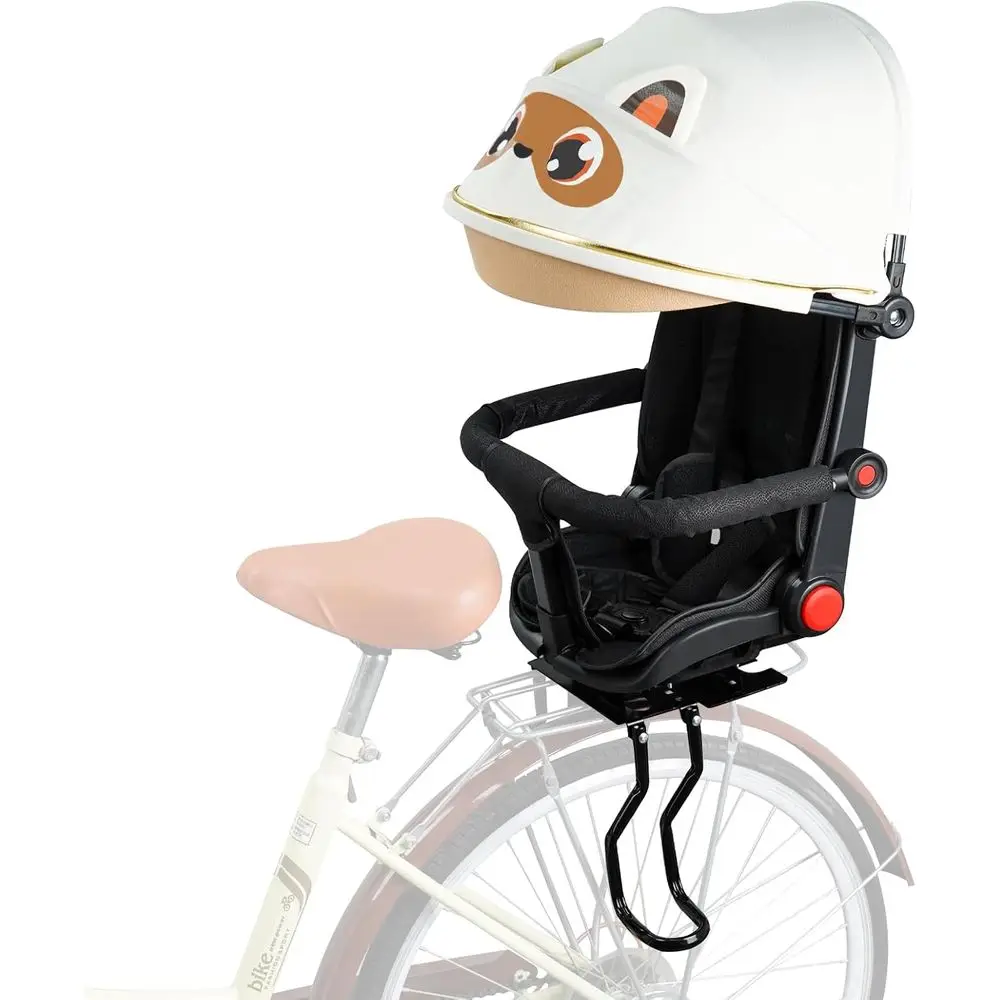 

Child Bike Seat with Rain Cover, Comfortable Rear Mount, Foldable, Suitable for Most Bikes, 2025 Model