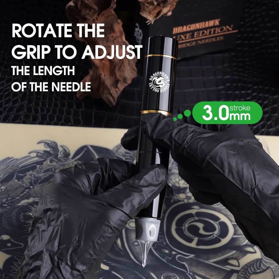 NEW 드래곤호크 마스트 타투 머신 로터리 펜 영구 메이크업 SMP