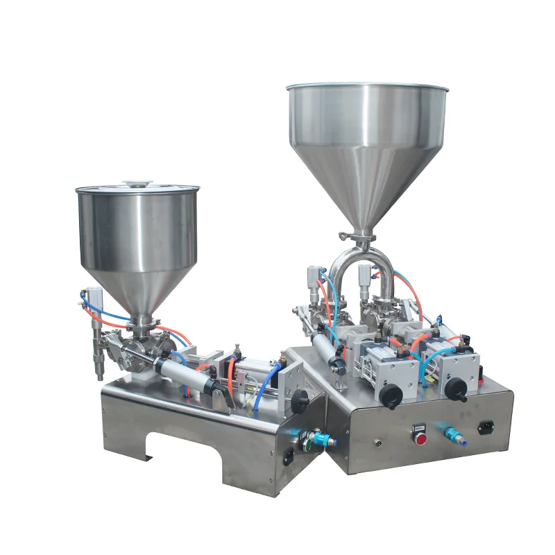 Filling machine pneumatic Piston Filler Mini table style filler Paste fluide botting equipment liquid compond packing machine