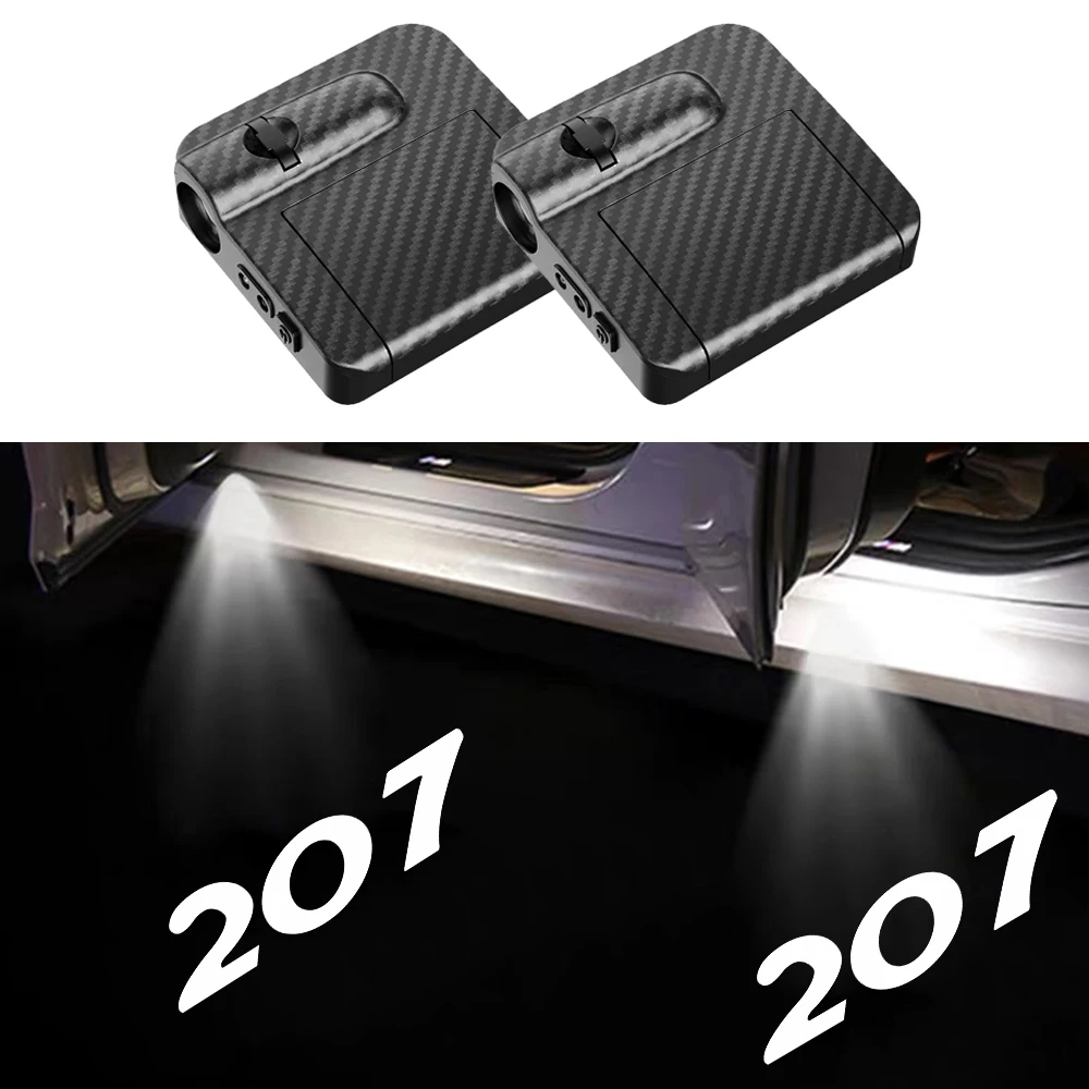 Car Door Lamp Welcome Laser Projector Light LED Car Logo Projector Ghost Shadow Welcome Door Light For Peugeot 207