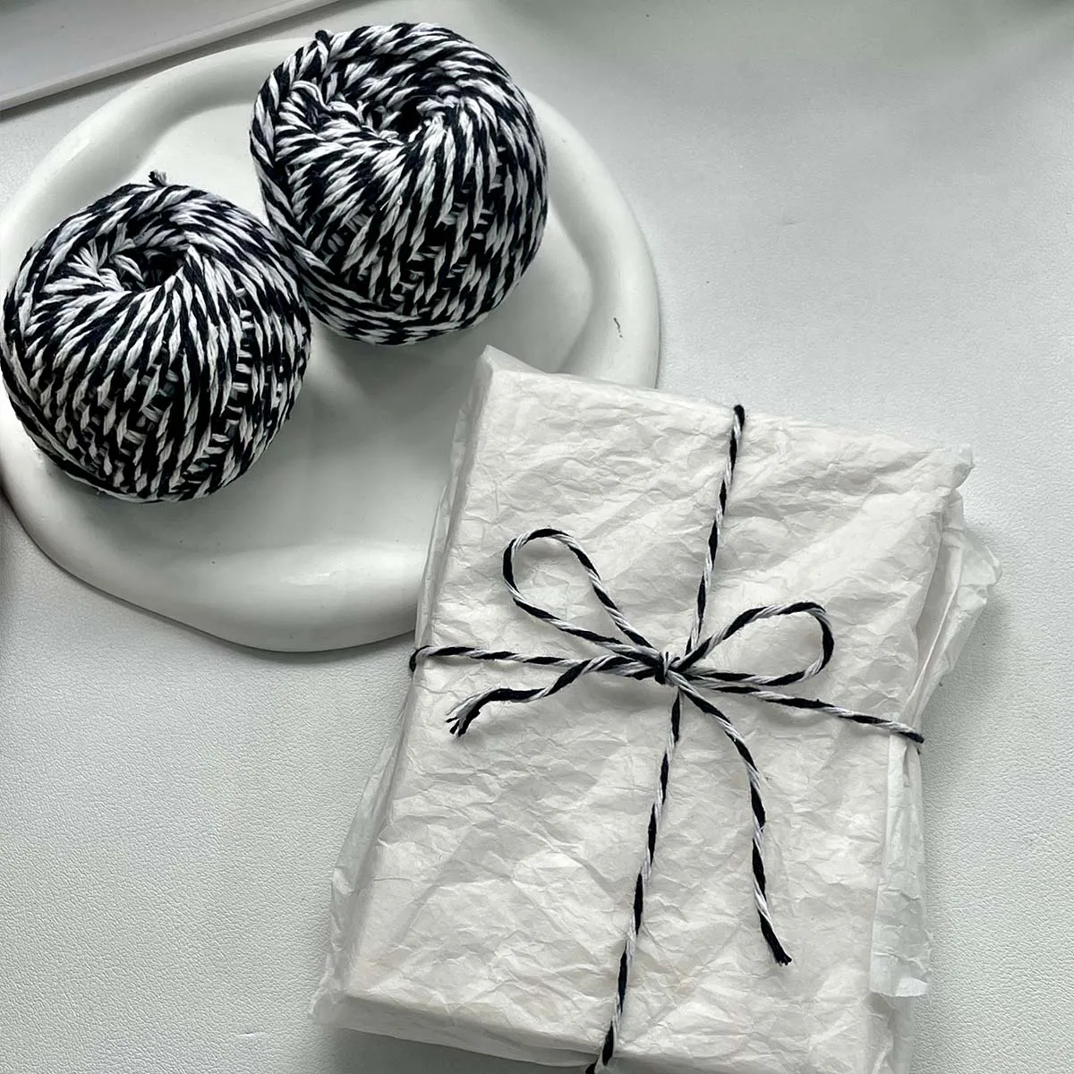 Рисунок 2 - 50 м двухцветная хлопковая пеньковая