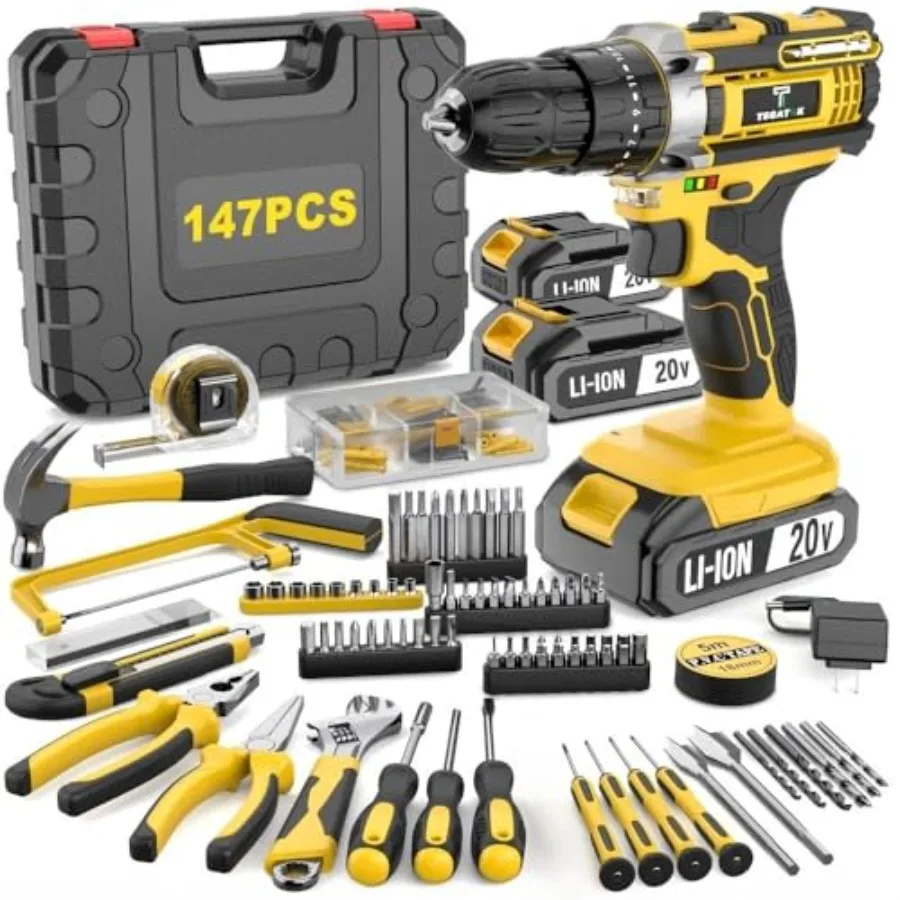

Wireless Electric Drill Including Battery And Charger And Various Drill Bits To Help You Adapt To Various Occasions. Paired Wit