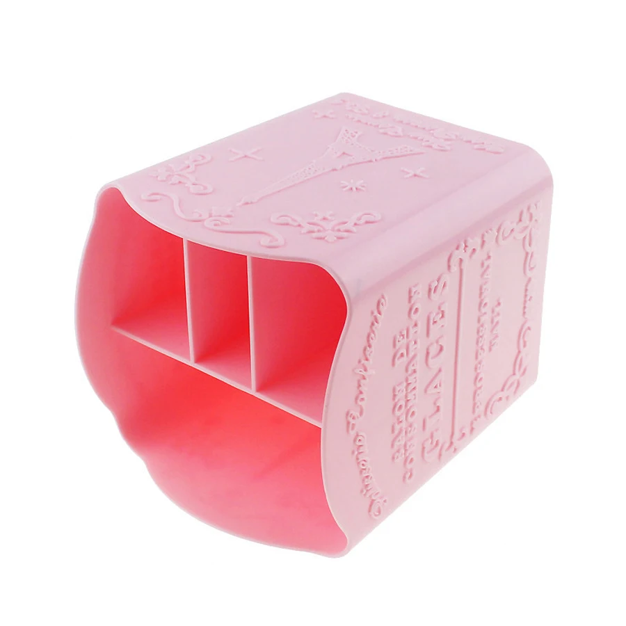 Porte-pinceau pour Nail Art à 4 compartiments, boîte de rangement pour pinceaux de maquillage, tampons de fichiers, outils pour ongles, support d'affichage des ongles