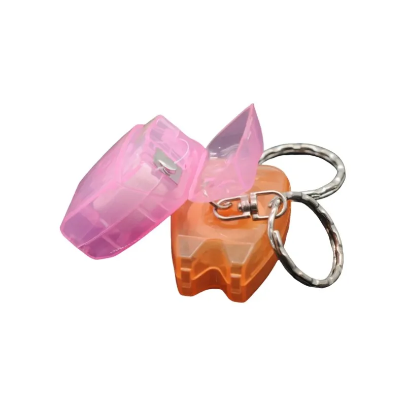 10Pcs Portable Lab Floss Keychain Teeth Cleaning Tool Mixed Colors Oral Care Travel Essential Lab Gift s