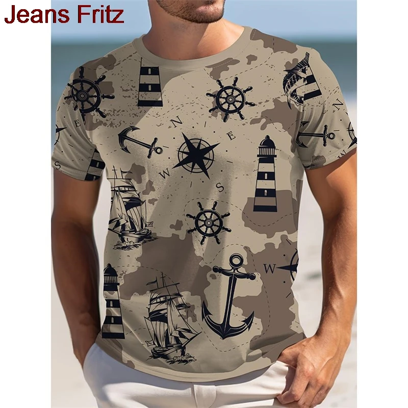 Fashion Casual Bus Graphic Beach T Shirts Summer Short Sleeve Mens Crew Neck 3D Printed T-shirts Loose Vacation Holiday Tees