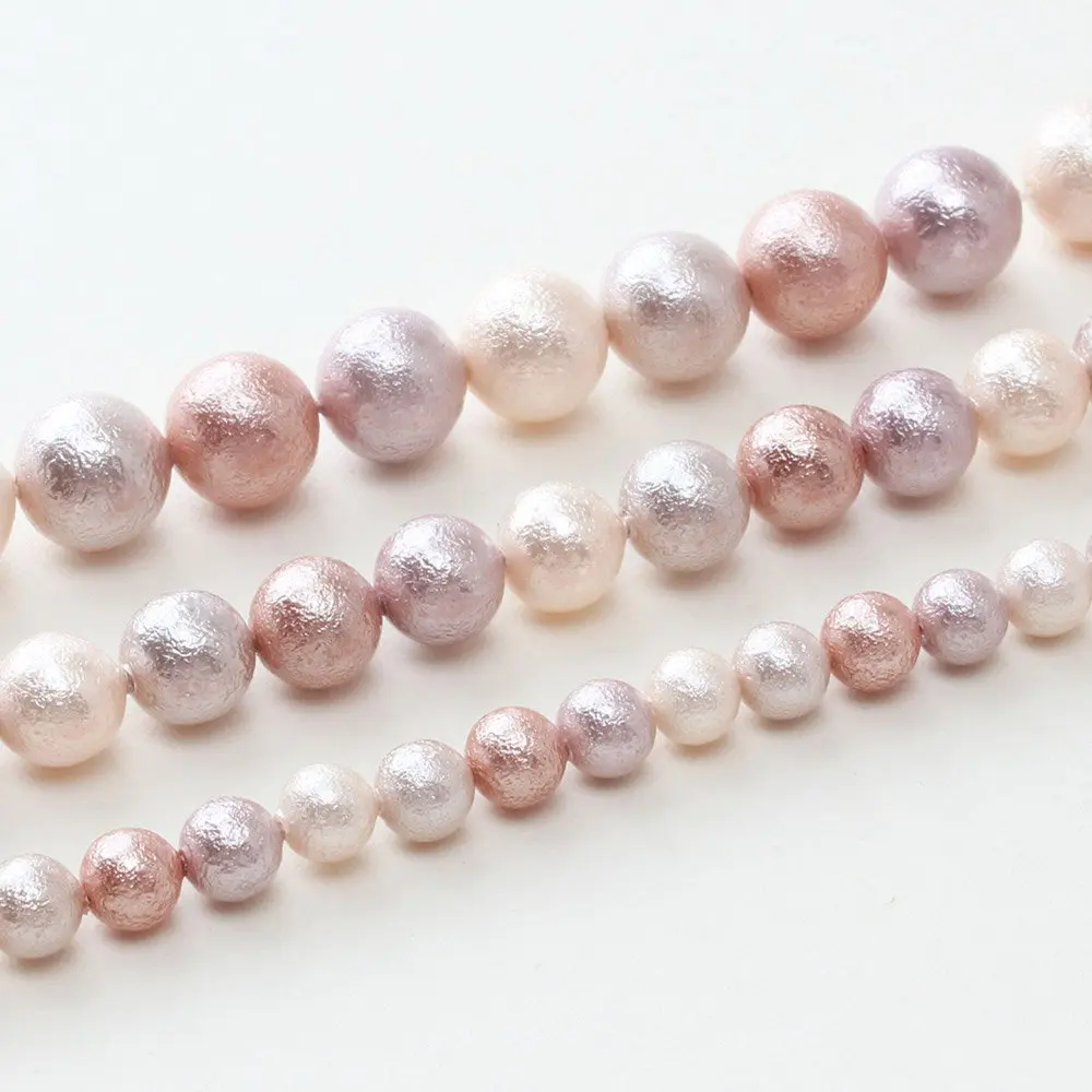 6/8/10mm Circle Mixed Color Delicate Imitation Pearl Jewelry Making Necklace Supplies DIY Bracelet Accessories Shell Material